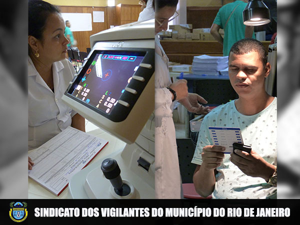 EXAME DE VISTA GRATUITO TODA SEGUNDA FEIRA NO SINDVIG-RIO