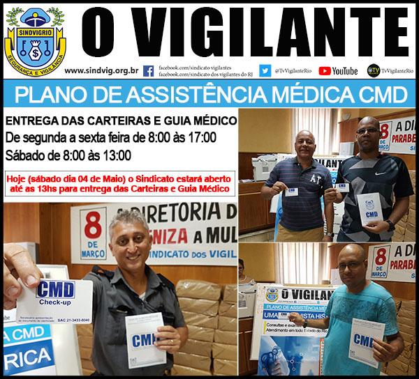 FUNCIONAREMOS HOJE ATÉ ÀS 13H -  BUSQUE SUA CARTEIRA E GUIA MÉDICO