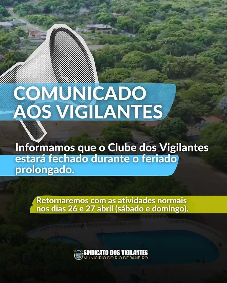 COMUNICADO AOS VIGILANTES