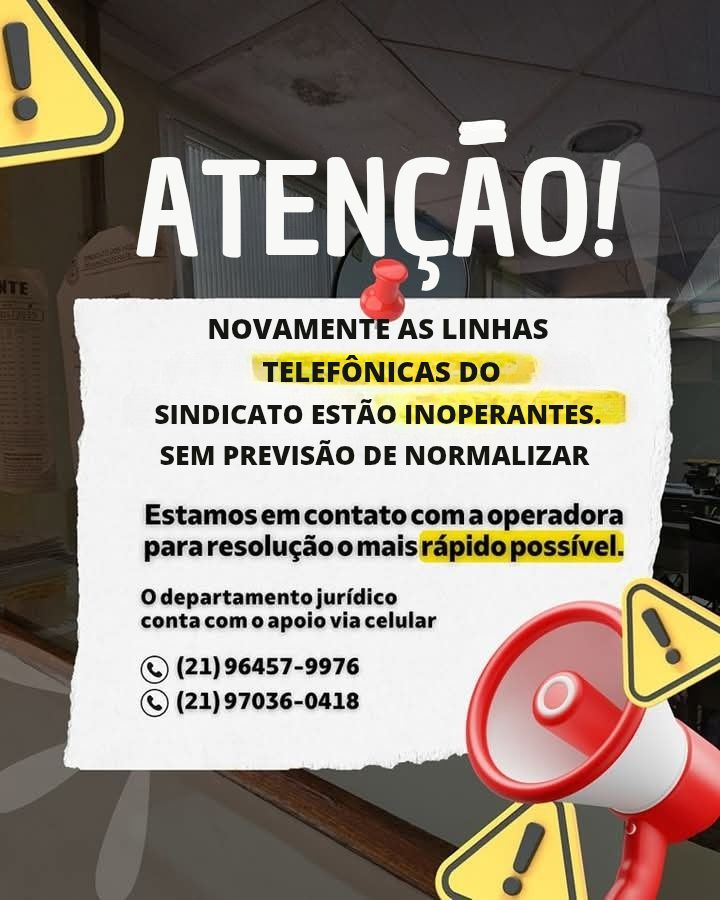 LINHAS TELEFÔNICAS INOPERANTES