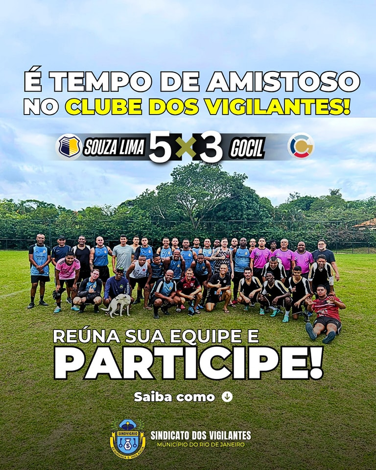 É TEMPO DE AMISTOSO! A bola rola no Clube dos Vigilantes, em Guaratiba!