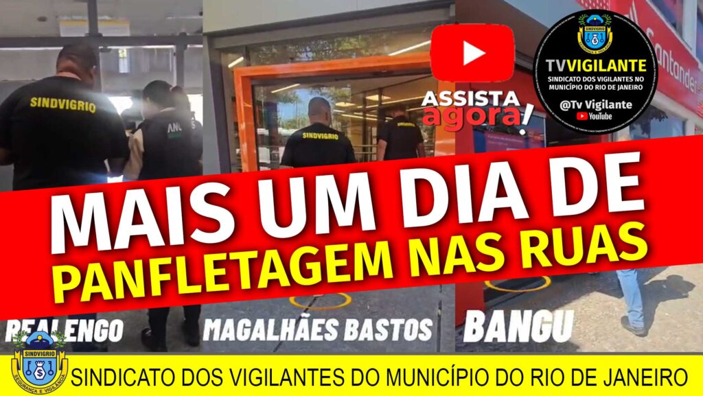 MAIS UM DIA DE PANFLETAGEM NAS RUAS