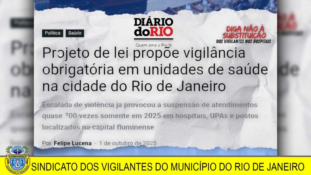 MAIS SEGURANÇA NAS UNIDADES DE SAÚDE